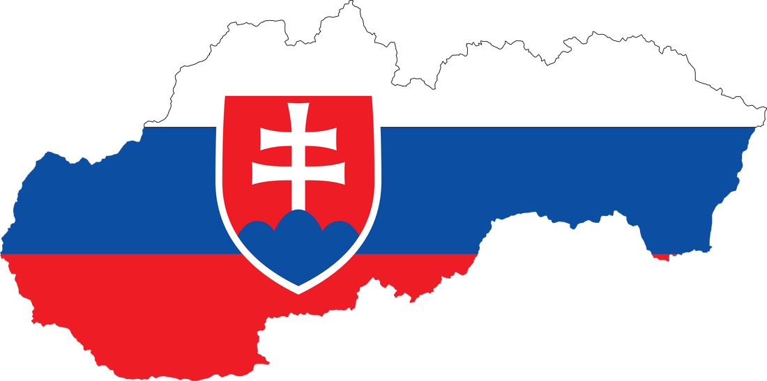 Slovakia Map Flag